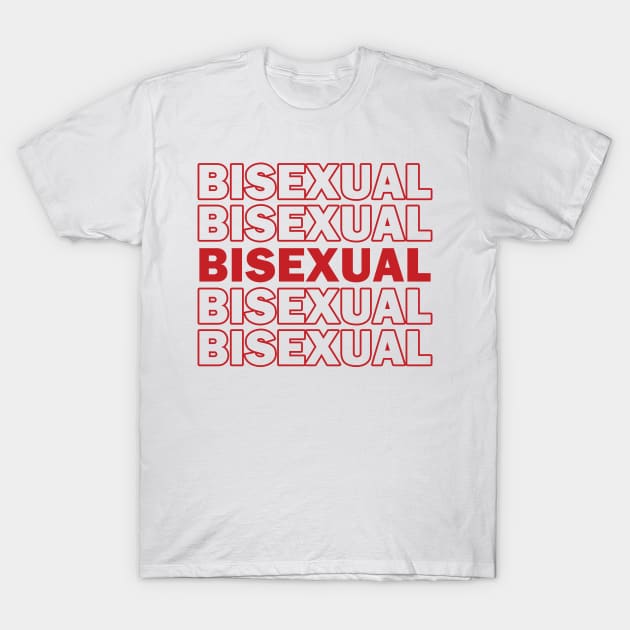 Bisexual Thank You Bag Design T-Shirt by brendalee